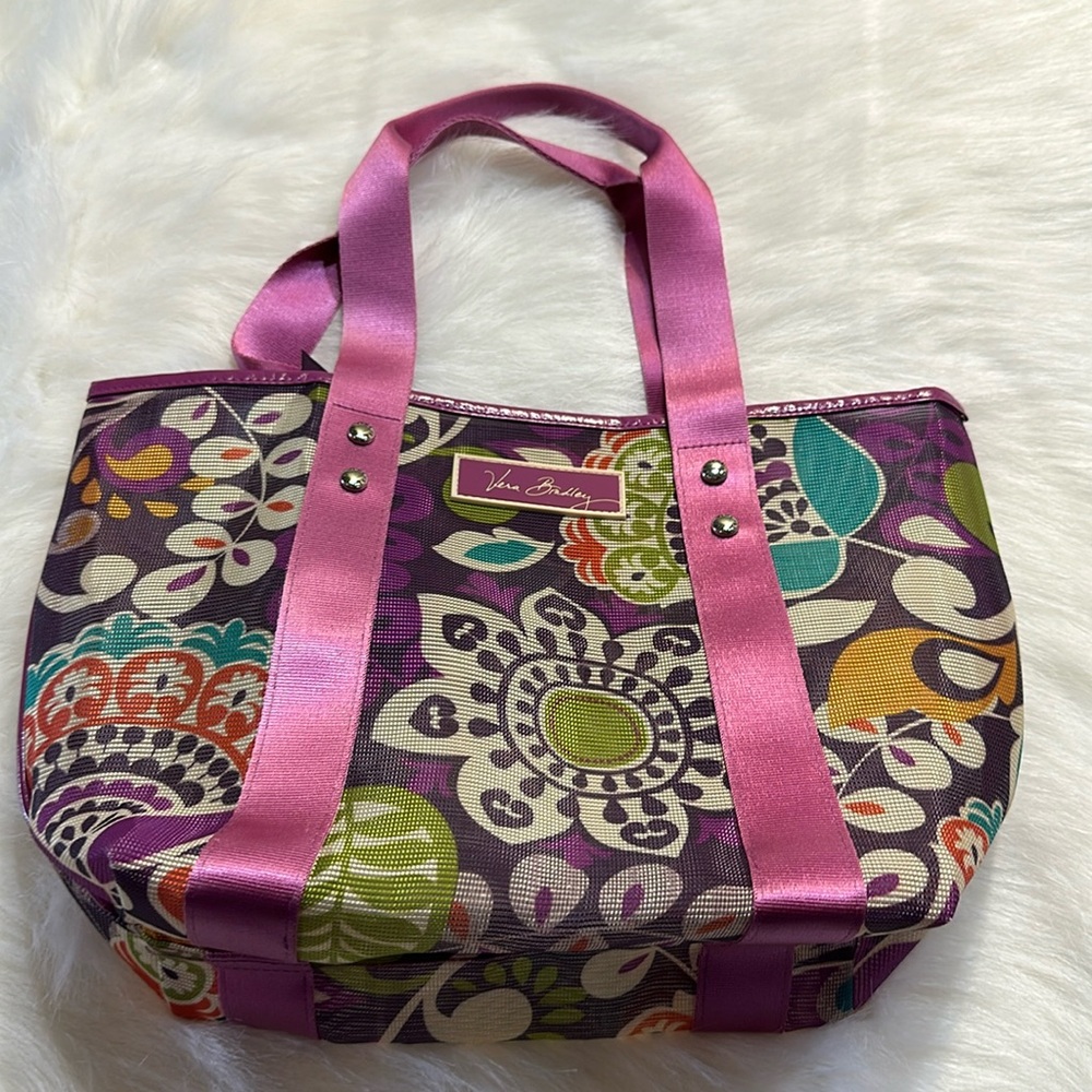 Vera Bradley Purple and Pink Floral Tote